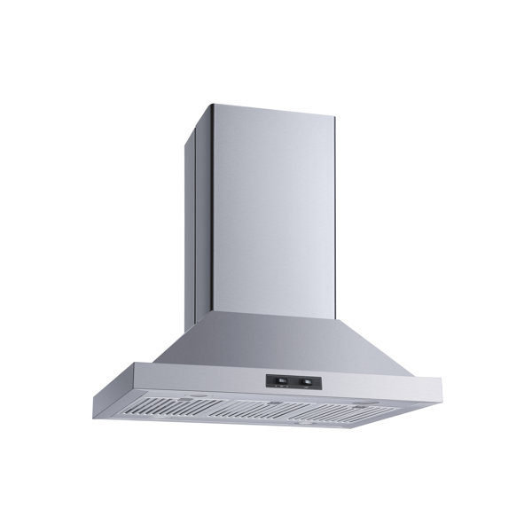 Winflo 30" 286 CFM Convertible Island Range Hood in Stainless Steel